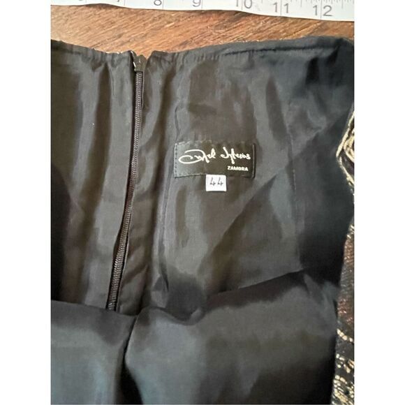 NWT Angel Iglesias‎ linen distressed knee length skirt size 44 - Picture 8 of 11